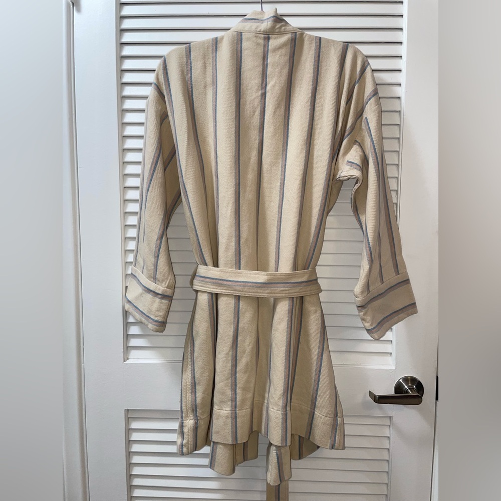 Faherty • Palm Springs Robe in Cayucos Stripe Linen Blend Size L • NWT - Picture 3 of 5